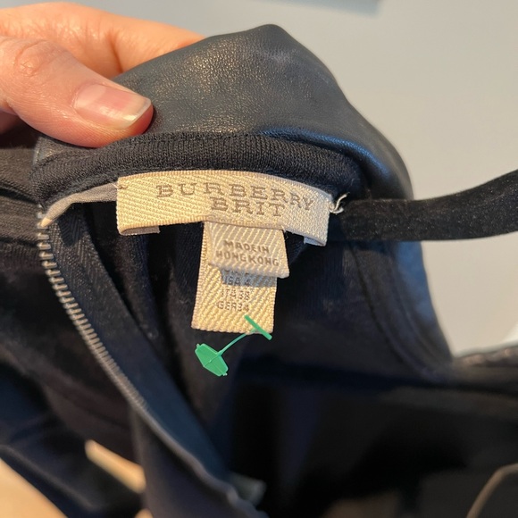 Burberry Black Long Sleeve Dress with Collar - Picture 8 of 11